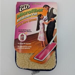 NEW Orange Glo Hardwood Floor Reusable Wet & Dry Microfiber Pad 1 Refill Pad